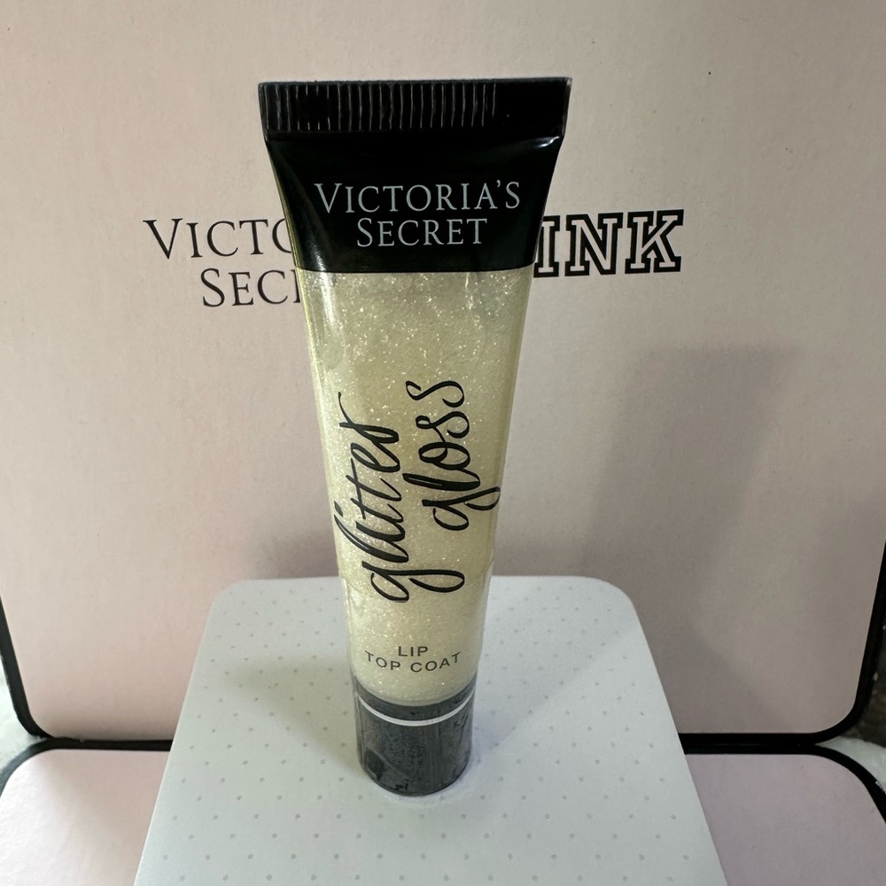 New Sealed Victorias Secret Lip Top Coat Gloss Tube Glitter Sparkling